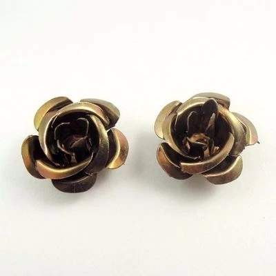 200pcs Metal Flower Beads Caps Jewelry Making Craft Findings 15x15x10mm 30561 - Image 1 of 2