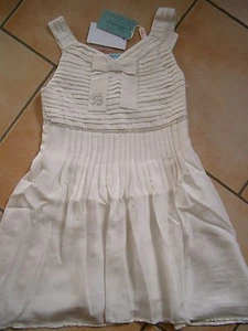 (C372) Miss Blumarine Girls Kleid 100% Seide + Pailletten & Strass Besatz gr.116 - Bild 1 von 7