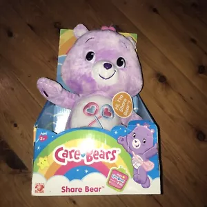 Care Bears Ltd. Ed. Care Bear Share Bear Plush AGES 3 + - On Sale Now Cute NEW - Picture 1 of 12