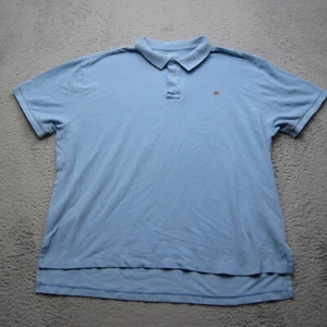 Polo Jeans Co Poloshirt Herren XL Blau Kurzarm Baumwolle Flagge Logo Classic Fit - Bild 1 von 10