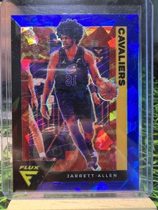 2020-21 Panini Flux Blue Cracked Ice #35 Jarrett Allen