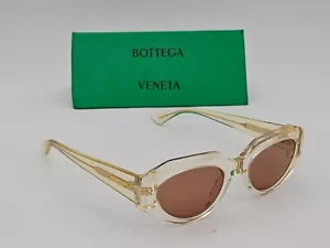 Bottega Veneta Clear Sunglasses/Bronze BV1031S w/Case - Picture 1 of 15