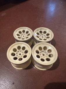 4 x Vintage Kyosho Wheels, Used, Fit 4wd Cars Like Turbo Optima, Javelin, Salute - Picture 1 of 2
