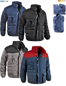 Chaqueta Acolchado Hombre Trabajo Super Antares Multibolsillos Mangas Saludo Sc - Imagen 1 de 17