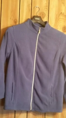  The Fleece Avenue womens fleece jacket blue with  full zipper front 18w-20w - Image 1 of 4