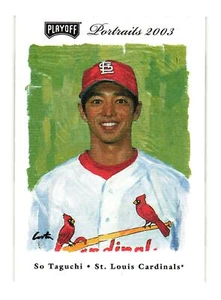 2003 Playoff Portraits #106 So Taguchi St. Louis Cardinals - Picture 1 of 2