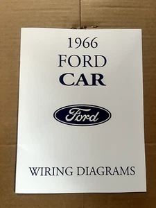 1966 FORD CAR WIRING DIAGRAM BOOKLET - Picture 1 of 1