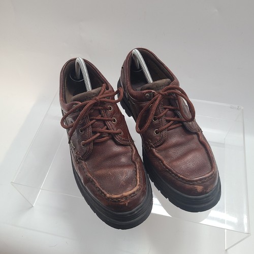 Timberland scarpe uomo pelle 11 5 M marrone Oxford stringate casual comode 63063