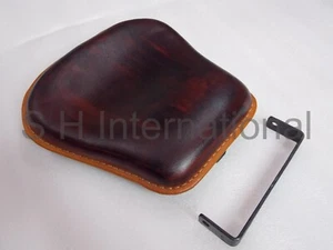 Fit For Royal Enfield Classic Reborn 350, 500 CC REAR ANTIQUE BROWN LEATHER SEAT - Picture 1 of 11