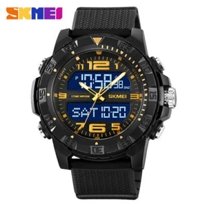 SKMEI Watch Men Digital Quartz LED Chronograph Wristwatch Boys Sport Alarm Watch - Picture 1 of 26
