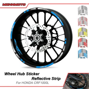 For HONDA CRF1000L Motorcycle Accessories Wheel Rim Tape Decal Stripes Sticker - Picture 1 of 23