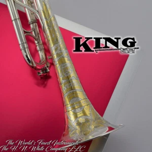 Vintage King H. N. White Silver Tone Liberty Trumpet Killer! - Picture 1 of 12