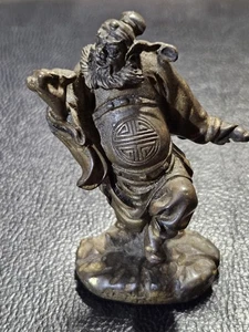 Figura Antigua Cazador de Demonios Cazador de Fantasmas de Bronce Chino Zhong Kui Pequeña 3" - Imagen 1 de 11