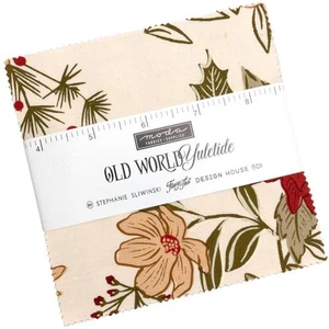 Old World Yuletide Charm Pack by Fancy That Design House for Moda Fabrics - Picture 1 of 4