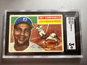 1956 Topps Roy Campanella SGC 3 Grey Back #101 Brooklyn Dodgers HOF MLB Baseball - Picture 1 of 6