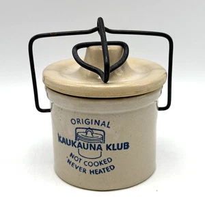 Original Kaukauna Klub Steinzeug heiß gekocht nie erhitzt Topf & Deckel - Bild 1 von 11