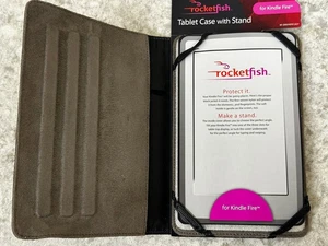 Rocketfish RF-ERNYKFR1GY Tablet Case w/ Stand, for Kindle Fire, Gray, NEW! - Picture 1 of 4
