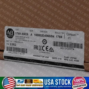 New Factory Sealed Allen-Bradley 1769-ASCII CompactLogix I/O US Stock 1769-ASCII - Picture 1 of 6