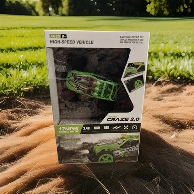 Power Craze-2.0 Mini RC Car W/Remote-Green-Brand New-USB Recharge FREE SHIPPING - Image 1 of 4