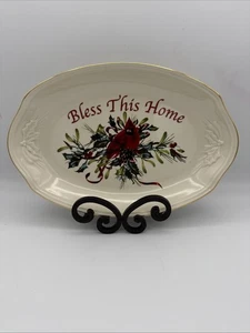 Vintage Lenox Wintergrüße American Home Collection Platte mit Goldrand - Bild 1 von 10