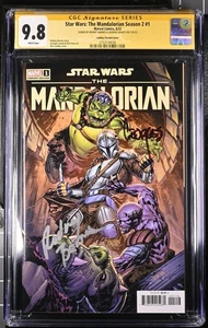 Star Wars: The Mandalorian Stagione 2 #1 1:25 CGC 9.8 Firmato Barnes, Jeanty - Foto 1 di 2