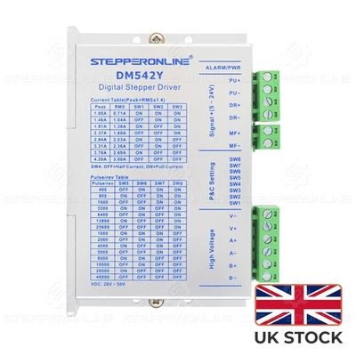 STEPPERONLINE Stepper Driver DC20V-50V 1-4.2A for Nema 17, 23, 24 Motor DM542Y - Image 1 of 4