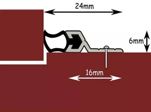Metal Window & Door Surround Draught Excluder Kit - Draft Excluding Rubber Strip - Picture 1 of 3