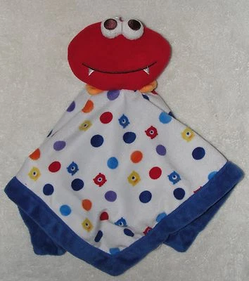 Graco 婴儿怪物安全毯 波尔卡圆点 蓝色 红色 外星人  — 第 1/3 张图片