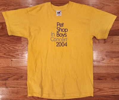 Camisa Pet Shop Boys In Concert 2004 L Doble Cara Usada Neil Tennant Chris Lowe Foto 1 de 4