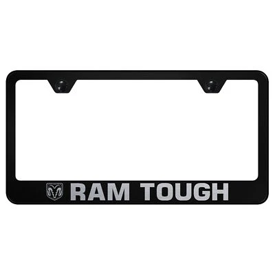 Dodge Ram Tough Laser Etched Logo Stainless Steel License Plate Frame - Image 1 of 2