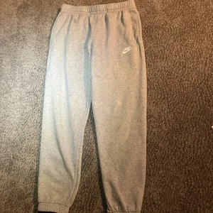 Nike Sportswear Fleece Women's Oversized Sweatpants Med Heather Gray drawstring - Picture 1 of 8