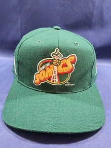 Vintage Sports Specialties Seattle Sonics Hat Green Adjustable Snapback Cap - Picture 1 of 11