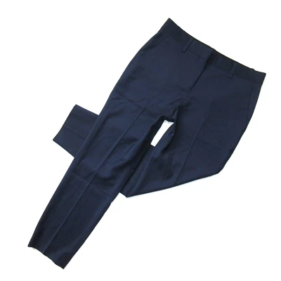 Pantalones al tobillo Theory Treeca en azul marino elástico continuo de lana 18 nuevos con etiquetas Foto 1 de 4