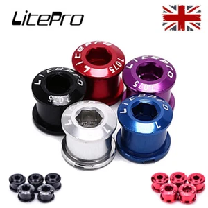 Litepro 4/5PCS MTB Road Bike Single/Double/Triple Chainring Bolts Sprocket Screw - Picture 1 of 15