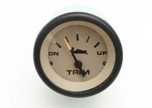 MERCURY TELEFLEX 61908 TRIM GAUGE BLACK RING BEZEL - Picture 1 of 5