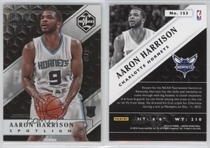 2015-16 Panini Limited Spotlight Silver /49 Aaron Harrison #153 Rookie RC