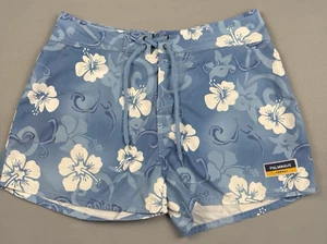 Palmwave Hawaii Board Shorts Juniors 11 Blue Floral Surf Swim Y2K Swimwear Beach - Picture 1 of 12