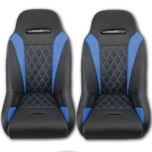 Pair of Blue Aces Racing Apex Suspension Seats 2024+ Polaris XP - Picture 1 of 5