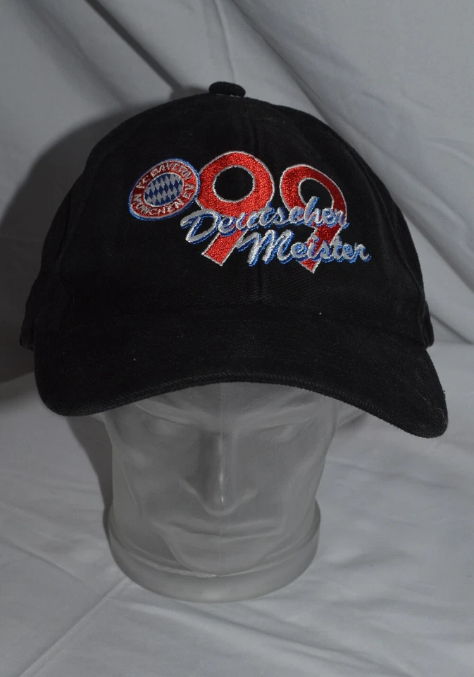 Mütze / Cap vom FC Bayern München, "Deutscher Meister 1999" Schwarz, One Size - Bild 1 von 1