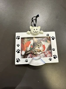 Katze Bilderrahmen personalisiert Weihnachtsschmuck Polar X - Bild 1 von 3