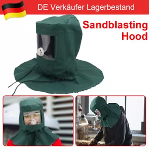 Sandstrahlhaube Maske Sandstrahler Anti Werkzeuge Helm Schutz Wind Schutzmaske - Bild 1 von 9