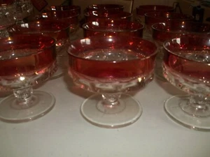 Crown Rubinrot Fostoria Sherbet/Dessertglas mit Fußschale - Bild 1 von 3