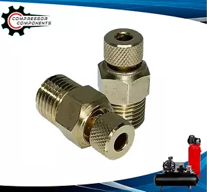 2 Valvole di Scarico Serbatoio Compressore Aria / Vite Pollice Petcock Tappi di Scarico 1/4" MNPT - Foto 1 di 6