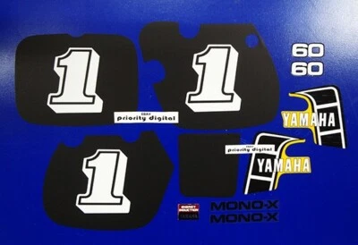 1982 Yamaha YZ60 11pc graphics 82' aufkleber decals stickers kit VMX YZ 60 AHRMA Foto 1 de 4