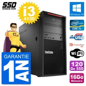 PC tour LENOVO Thinkstation P300 Core i3-4130 RAM 16Go SSD 120Go Windows 10 Wifi - Imagen 1 de 6