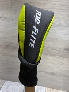 Top Flight Golf Club Hybrid Head Cover Black Lime Neon Green Headcover - Picture 1 of 8