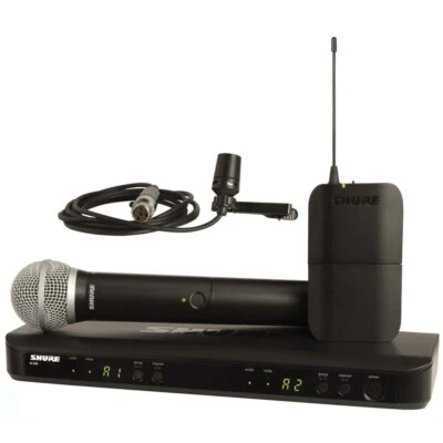 SHURE BLX1288/CVL Dual Wireless Handheld & Lavalier Mic System - Image 1 of 4