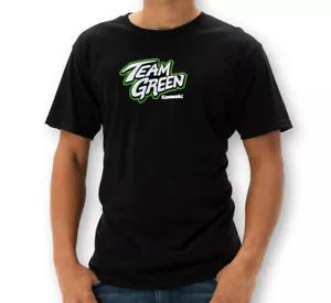 Kawasaki Motors Team Green Race T-Shirt Tee LG K000-2576BKLG - Picture 1 of 1