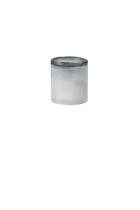 Blumenvase Glas Windlicht Kerzenglas gefrostet matt Glasvase Zylinder Dekovase - Bild 1 von 2