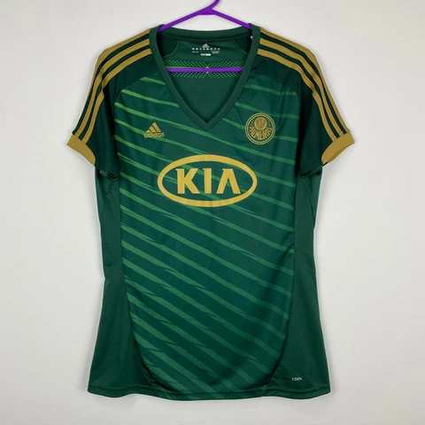 Palmeiras 2012-2013 Third Shirt Jersey Women's Ladies Adidas Brazil Version sz L Cover